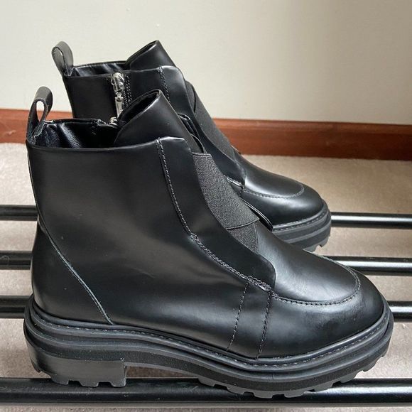 SCHUTZ Women Johan Leather Combat Boots - NEW NWOB - Picture 3 of 8